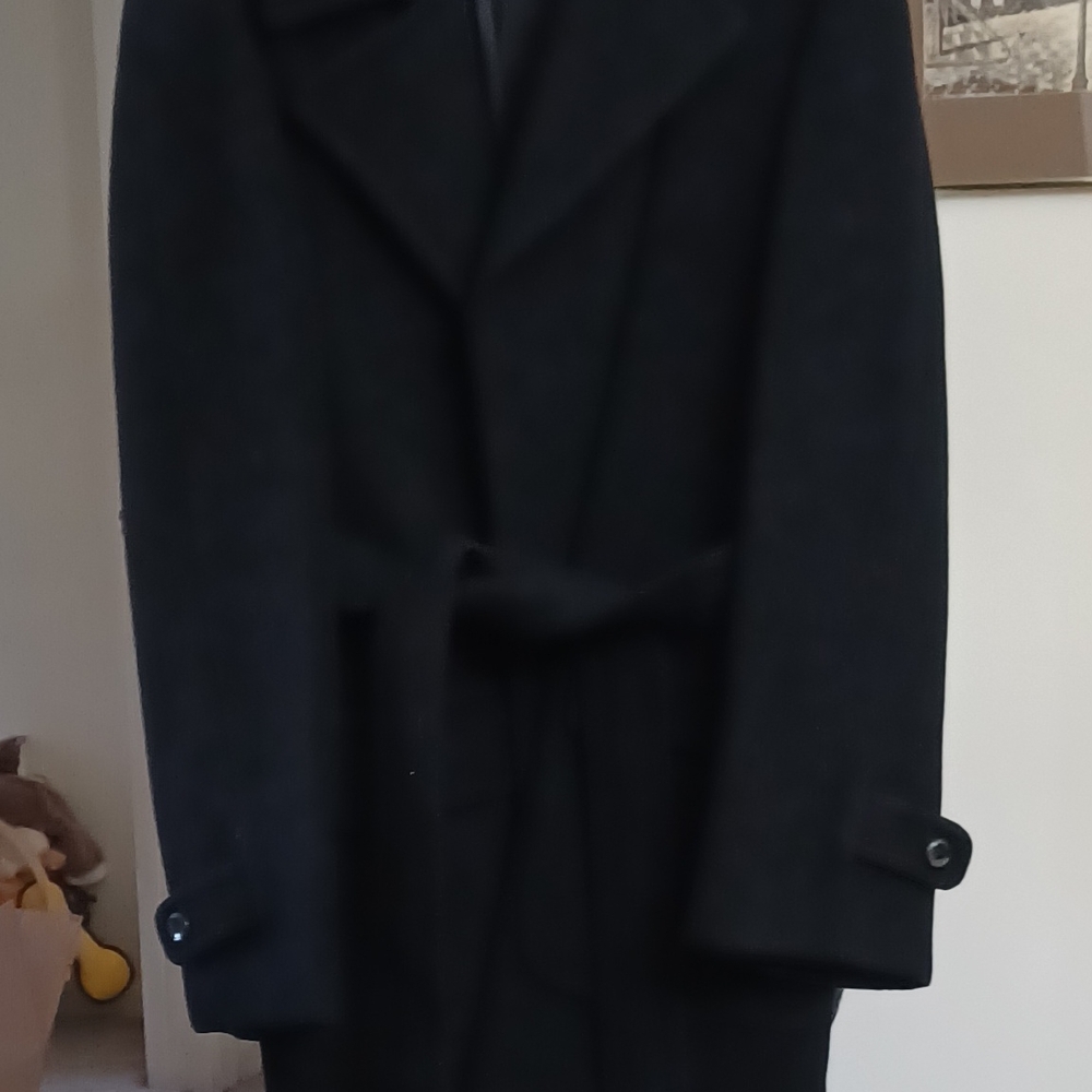 Elegant Black Wool Coat